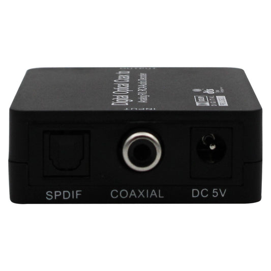 Digital Audio Converter (DAC) Toslink/coax naar RCA + Dolby Digital ondersteuning