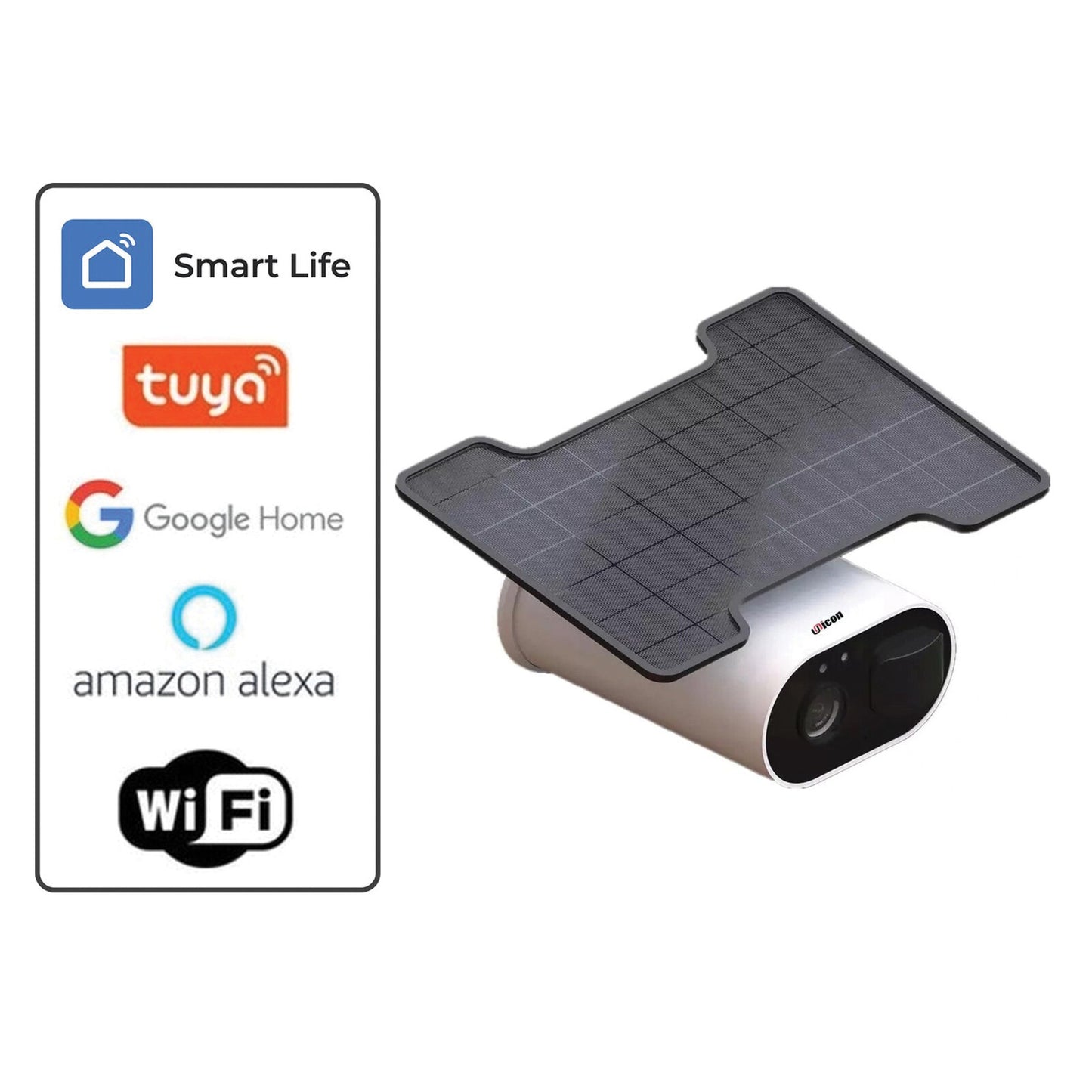 Beveiligingscamera voor buiten met solarpaneel | TUYA