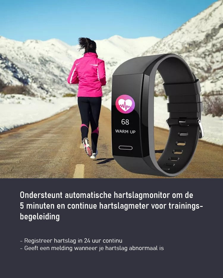 AT3 Activity Tracker | Hartslag - Notificaties - Stappenteller