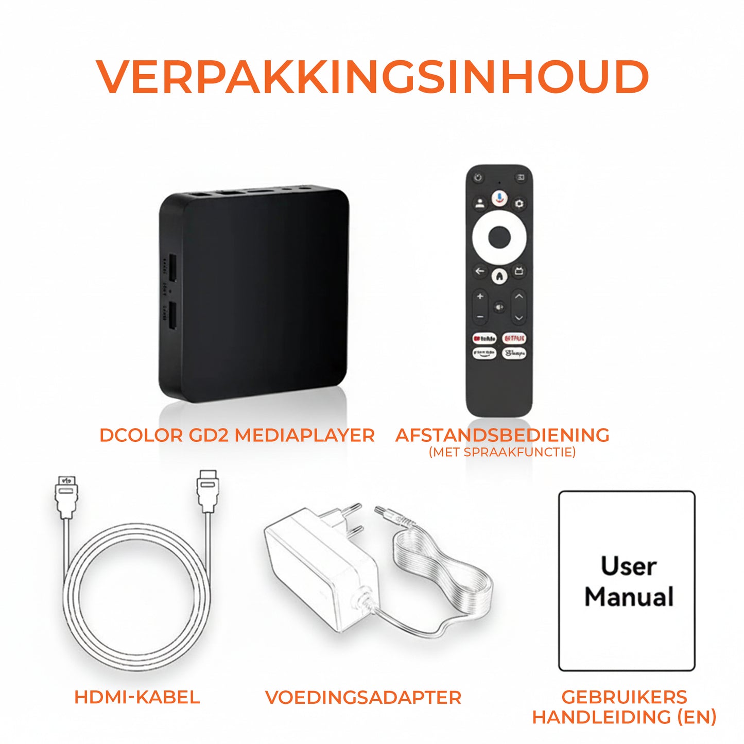 DColor GD2 4K Android Chromecast met Google TV - 2GB RAM 32GB Opslag