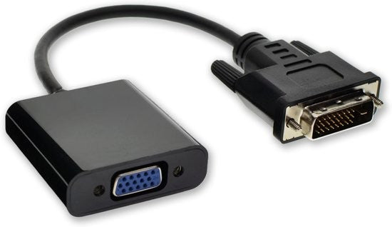 DVI naar VGA converter / adapter  (DVI male, VGA female)