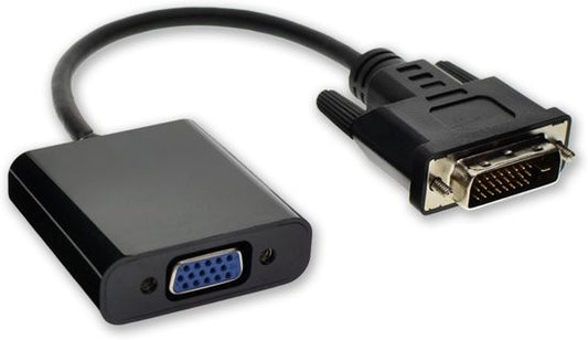 DVI naar VGA converter / adapter  (DVI male, VGA female)
