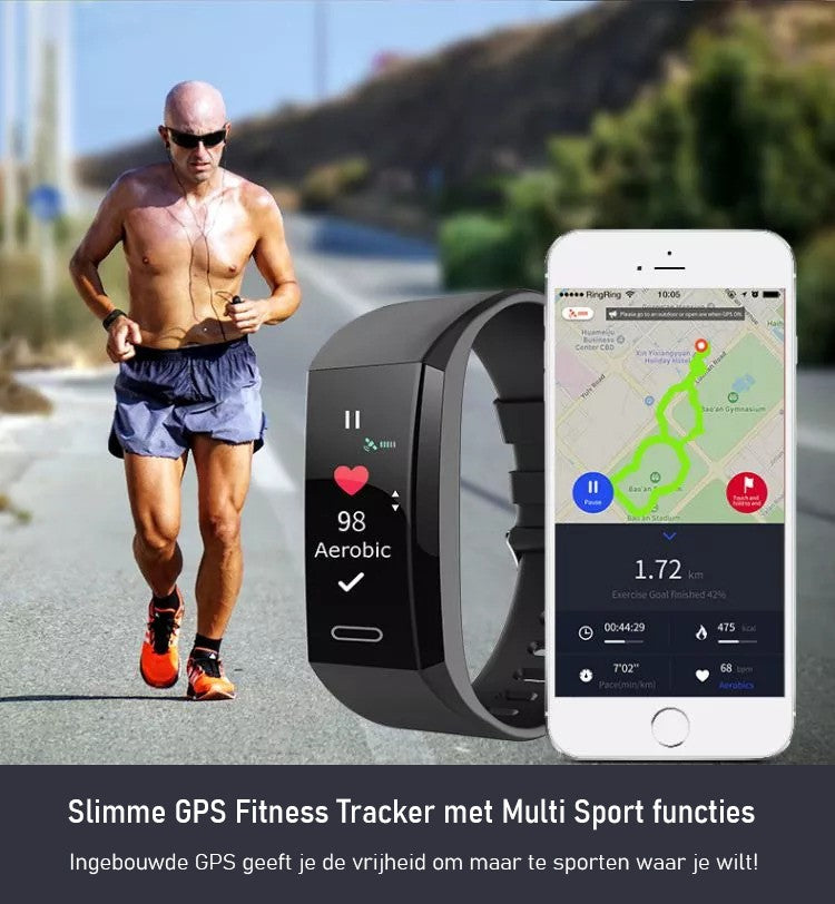 AT3 Activity Tracker |  Hartslag - Notificaties - Stappenteller