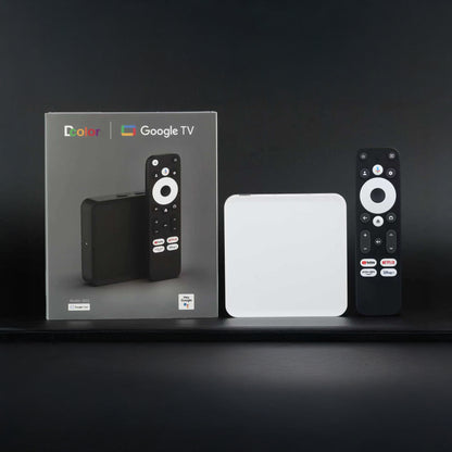 DColor GD2 4K Android Chromecast met Google TV - 2GB RAM 32GB Opslag (Wit)