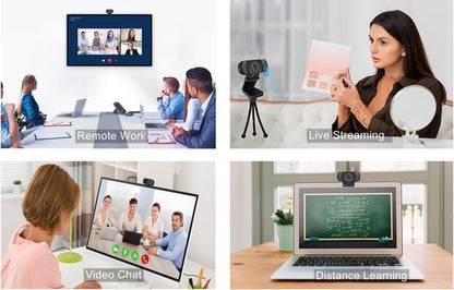 Vidlok W90 Pro Full HD 1080p Webcam met Autofocus
