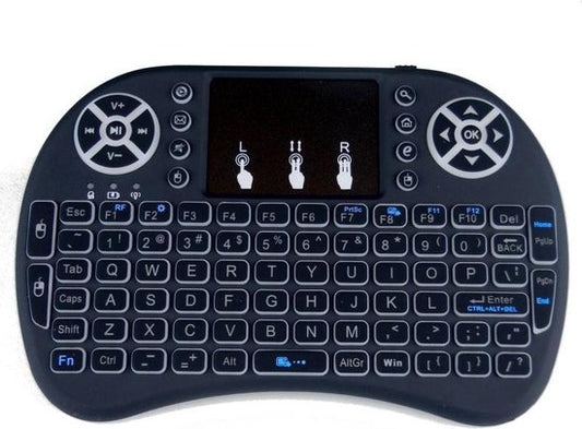 AFINTEK i8 Mini Draadloos Toetsenbord met Touchpad en Verlichting