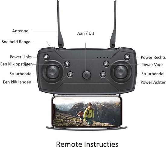 AFINTEK Quad Drone met Camera en Opbergtas - Full HD - 1 Accu