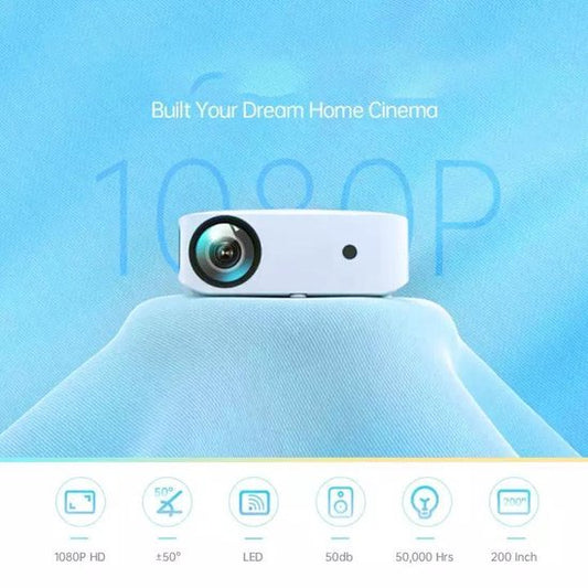 AFINTEK X01 Native Full HD Beamer - WiFi & Miracast - 4D Keystone - Wit