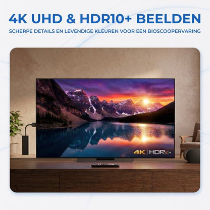 DColor GD1 - 4K Google TV Chromecast - Zwart