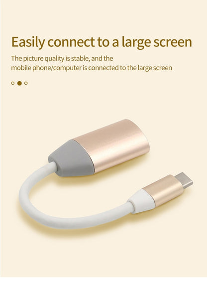 AFINTEK USB-C naar HDMI Adapter Premium - 4K Ondersteuning - Metalen Behuizing - Zilver