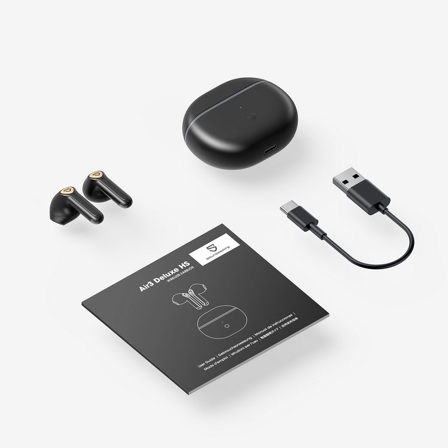 SOUNDPEATS Air3 Deluxe HS Bluetooth In-Ear oortjes - Zwart