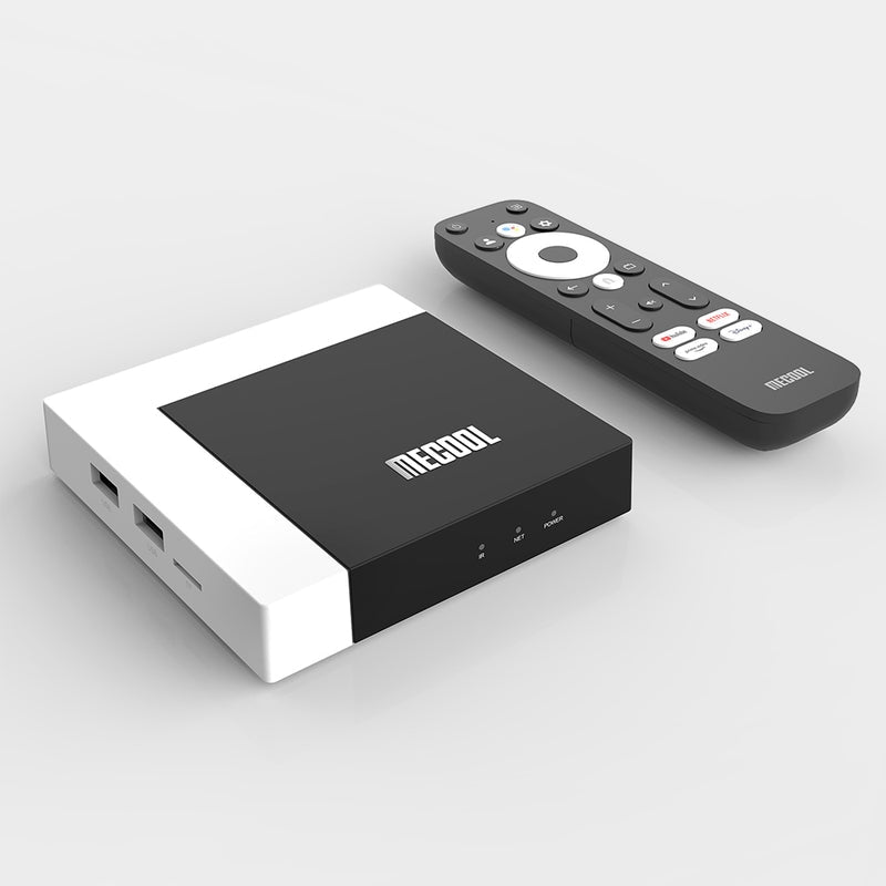 MeCool KM7 PLUS Android Tv Box - Google TV - Google Certificering - NETFLIX Certificering - ViaPlay - F1 TV Pro - 2/16GB