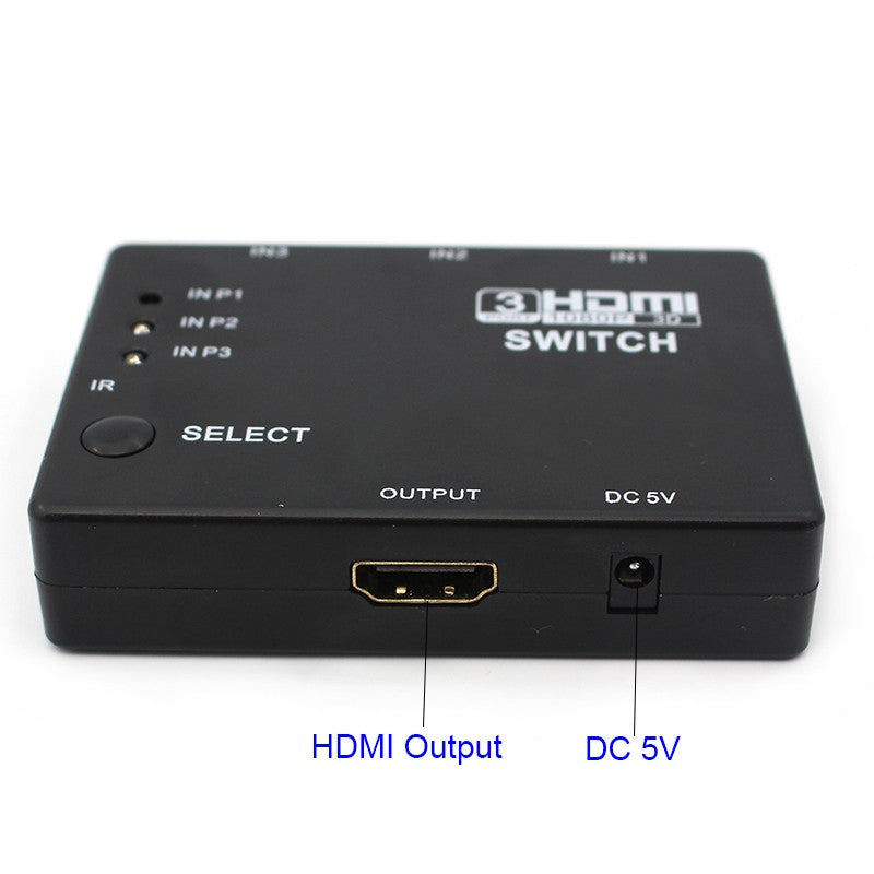 HDMI switch met afstandsbediening 3-1 1080p HDMI 1.3