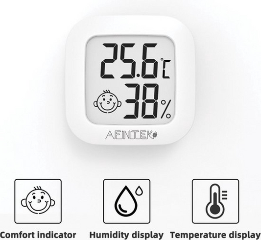 AFINTEK Thermometer & Hygrometer - Temperatuur en Luchtvochtigheid Meten