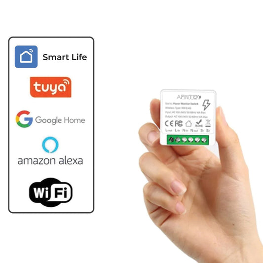AFINTEK Smart Life DIY Mini Smart Switch - 16A - Energieverbruik Meten