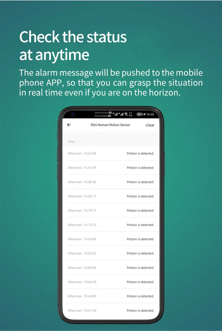 AFINTEK Smart Life Mini Bewegingssensor - Motion Sensor - Binnenshuis - Zigbee