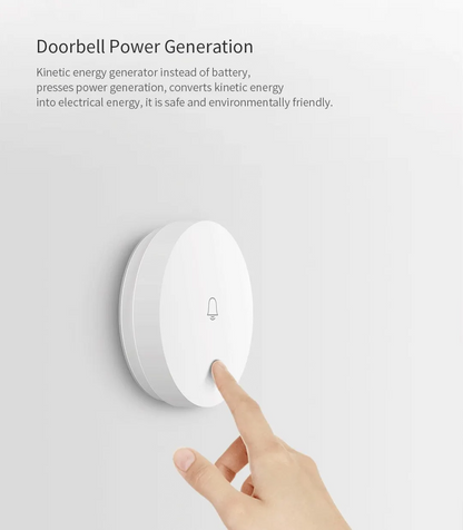 AFINTEK Smart Life Deurbel G6LW - Werkt Zonder Batterijen - Met Gong - Met App Meldingen - Wit