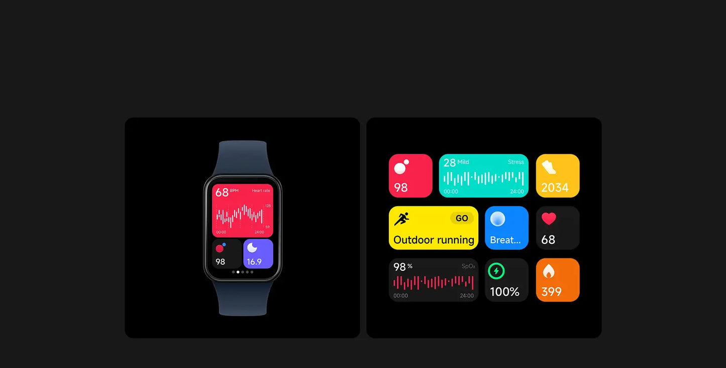 Xiaomi Smart Band 8 Pro - Met GPS - Smartwatch - EU Versie - Zwart