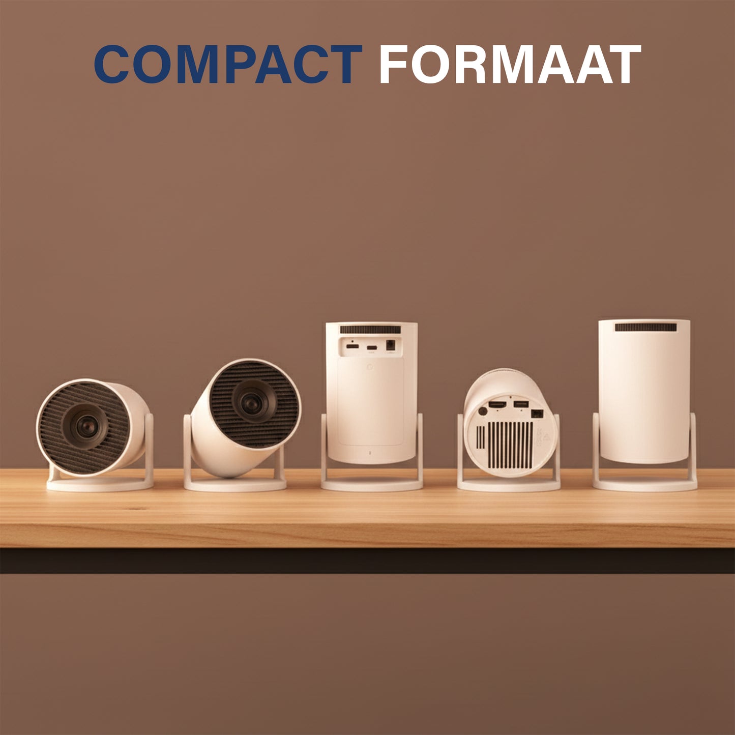 AFINTEK Smart Mini HD Beamer - 4K Ondersteuning - Android 11 - Automatische Beeldcorrectie