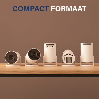 AFINTEK Smart Mini HD Beamer - 4K Ondersteuning - Android 11 - Automatische Beeldcorrectie