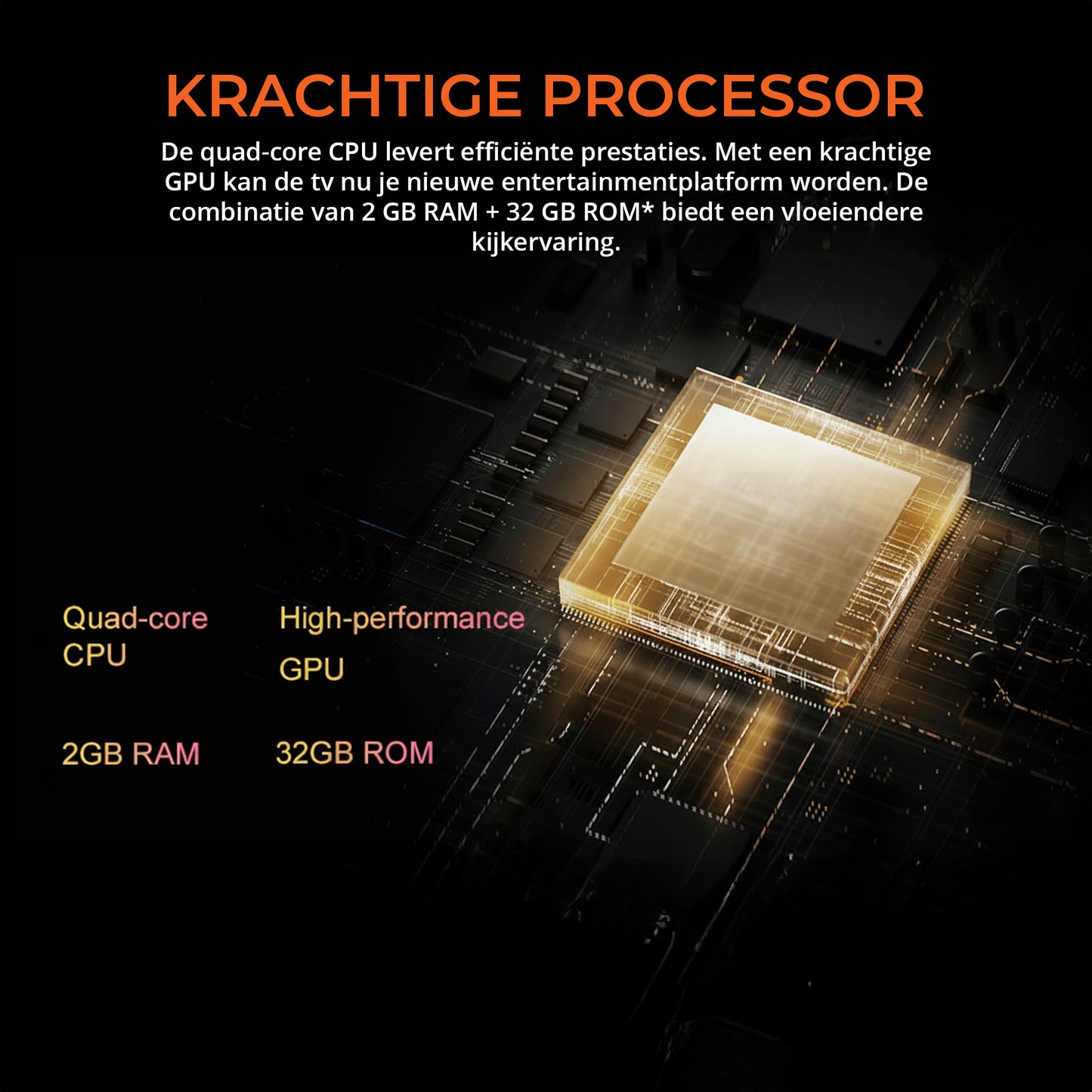 DColor GD2 4K Android Chromecast met Google TV - 2GB RAM 32GB Opslag (Wit)