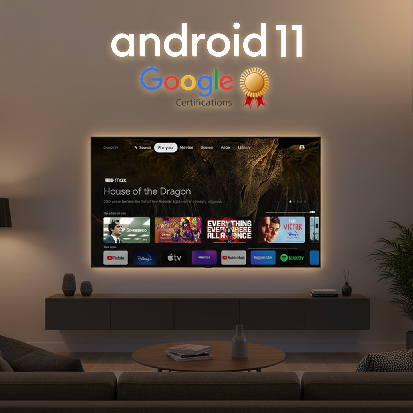 DColor GD2 4K Android Chromecast met Google TV - 2GB RAM 32GB Opslag