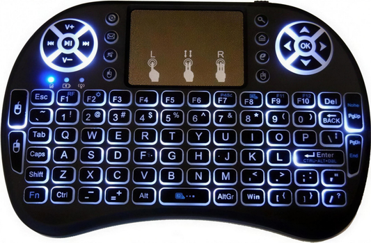 AFINTEK i8 mini draadloos toetsenbord met touchpad en verlichting