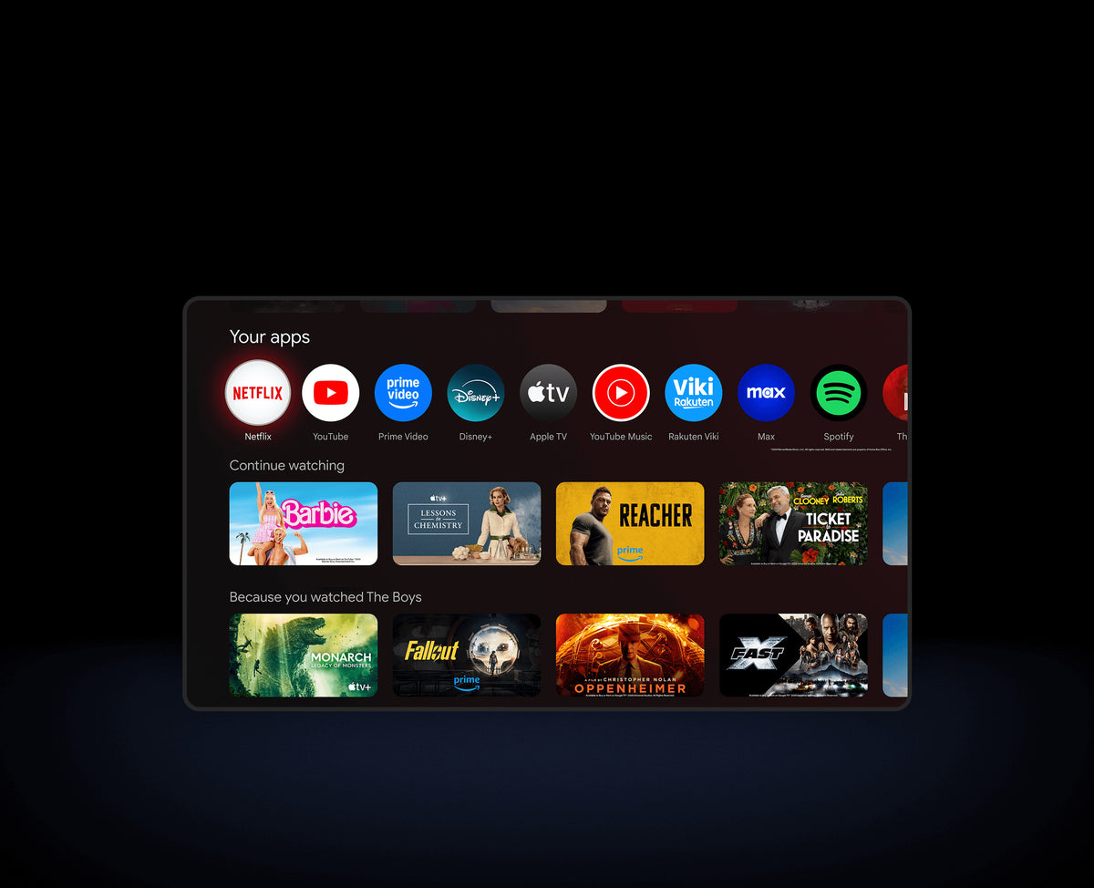 Google TV apps en suggesties op de Xiaomi TV Box S 3rd Gen